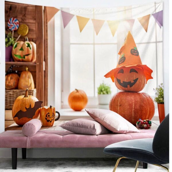 ハロウィン タペストリー 壁掛け 壁かけ 撮影 フォトブース sns映え インテリア 飾り付け 飾り 可愛い おしゃれ DIY