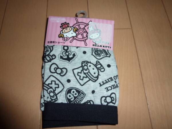 新品 ワンピース&キティちゃん サニタリーショーツ Mサイズ 生理用ショーツ