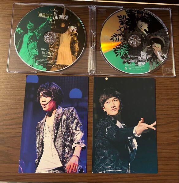 SexyZone 松島聡・マリウスSummer Paradise2016・2017 2枚セット ポストカード2016のみ DVD