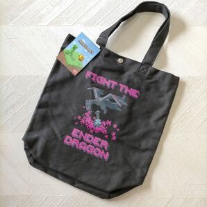 マイクラ マインクラフト エンダードラゴン レッスンバッグ トートバック A4 エコバッグ