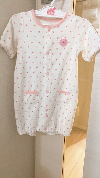 パイル(タオル)生地 プレオール・カバーオール 新生児 女の子