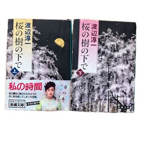 渡辺淳一/著 桜の樹の下で 上下巻セット 初版