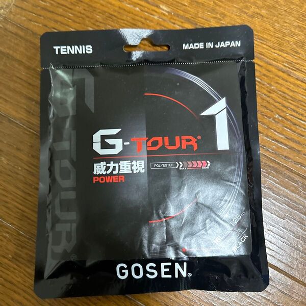 ゴーセン テニスガット 硬式 単張り ポリエステル G-TOUR1 16L ジーツアー1 TSGT11 GOSEN