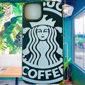 在庫残り1個! 新品 iPhone 13 14 併用 シリコン 3Dスマホケース スターバックス ビッグロゴ Starbucks