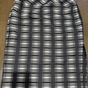 J.Crew ブラックandクリーム スカート Mサイズ