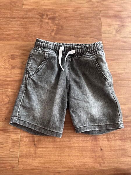 ◎294 H&M グレー デニム ハーフパンツ 100cm