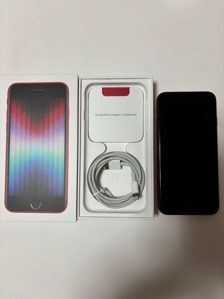 iPhone SE 本体 64GB レッド SIMフリー 美品
