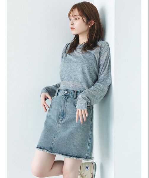 新品タグ付きso4u デニムミニスカート¥7700