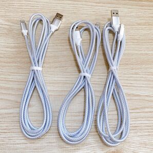 【人気商品!匿名配送】iphone 充電 ケーブル ライトニング 2M 3本セット 充電器 ケーブル 急速充電 ホワイト 白