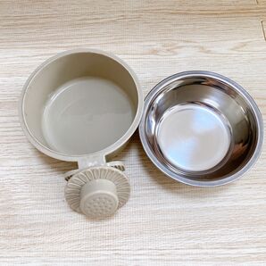 【即購入OK!】ヘルスウォーターボウル ペット 水 小動物 犬 猫 水入れ エサ入れ ボウル グレー S