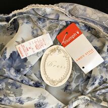 トリンプ アモスタイル ドレス キャミソール M 008シリーズ 白 素敵な花柄 新品未使用品 _画像9