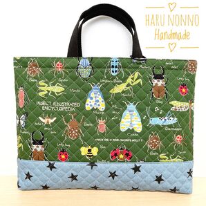 【SALE!】レッスンバッグ・絵本バッグ 昆虫図鑑 ¥1,800→¥1,440