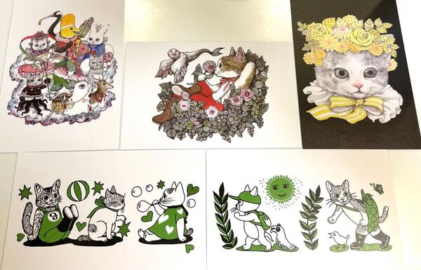 ヒグチユウコさん韓国展示(SECRET FOREST) ポストカード 5枚 フライヤー付き ②