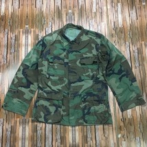 即決・米軍実物のミリタリーシャツジャケット・カモ柄・ツイル素材・S-REGULAR　//6_画像1