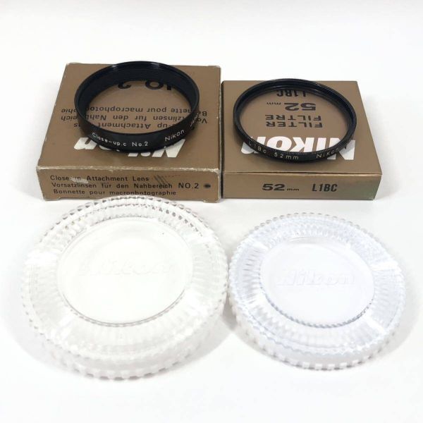 Nikon ニコン Close-up No.2 52mm / L1BC 52mm セット ケース付 元箱付 レンズフィルター カメラアクセサリ #F1121