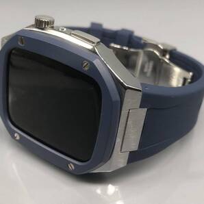 Newibs★アップルウォッチバンド ラバーベルト カバー Apple Watch ケース 44mm 45mm