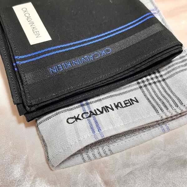 CKCALVIN KLEIN カルバンクライン ハンカチ 新品 スーツ 2枚セット
