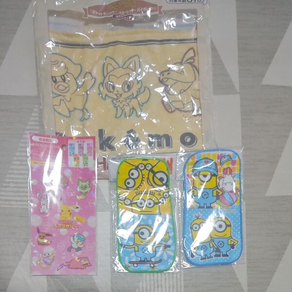 ポケモン&ミニオン タオル