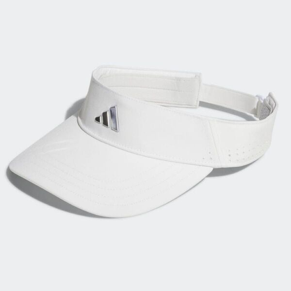 アディダスゴルフ キャップ メンズ サンバイザー adidas 帽子 メタルロゴ