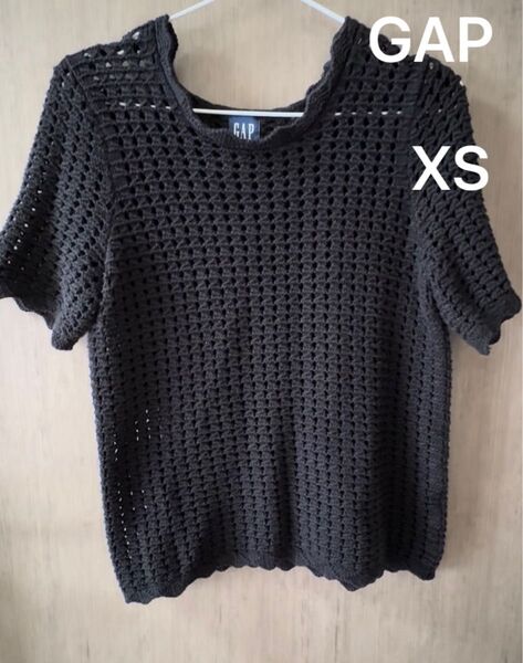 GAP ギャップ レディース 編みニット 半袖 XS