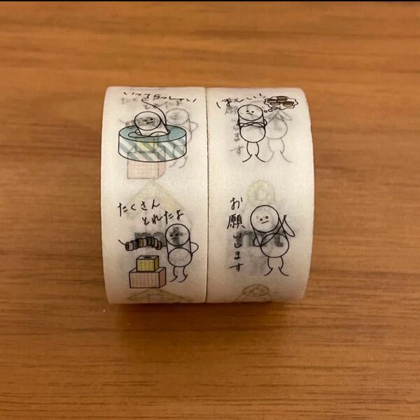 mt lab. ガチャ 限定 マスキングテープ mtマン スタンプ柄 2個セット マステ ラインスタンプリリース記念 LINE