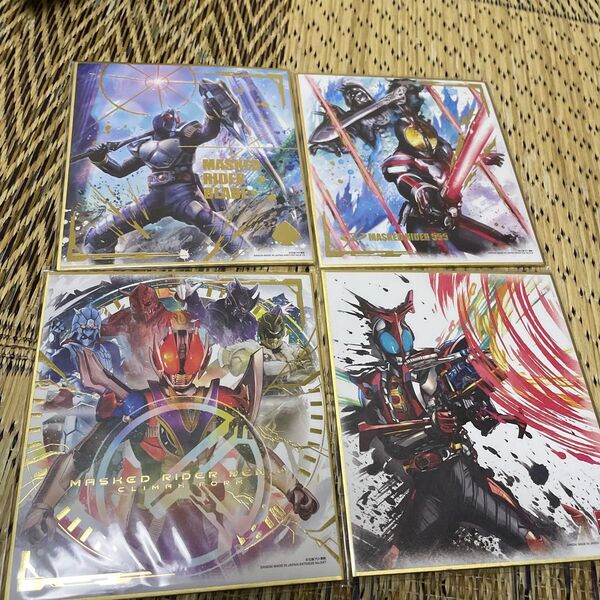 仮面ライダー 色紙art 電王 カブト ファイズ ブレイド 箔押し