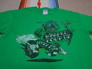 ２００７年製 VANS WARPED TOUR Tシャツオールドスケート オールドサーフ スケートボード OLDSCHOOL SKATEBOARD HOTROD PUNK ROCK BMX