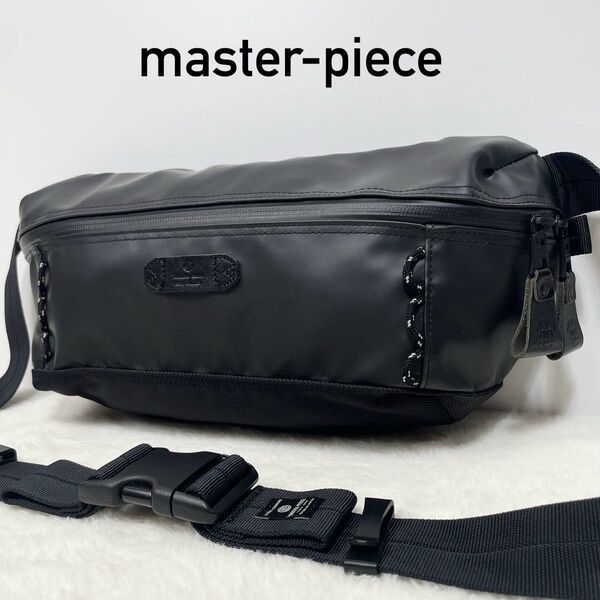 【極美品】master-piece SLICK マスターピース ウエストポーチ ボディバッグ ブラック
