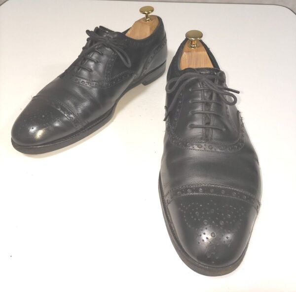 エドワードグリーン カドガン ラスト202 サイズ6 1/2 黒 ストレートチップ 本革 レザー ビジネスシューズ