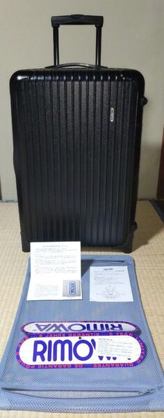 希少廃盤 実使用2回リモワ サルサ 63L 2輪スーツケース ブラック 851.63 RIMOWA
