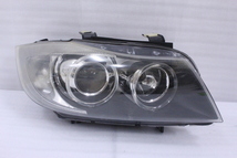 90-1195-O★前期★HID E90 BMW 3シリーズ 右ヘッドライト 63.11-6 942 740.9 純正 318 セダン ワゴン E91 (UK)_画像1