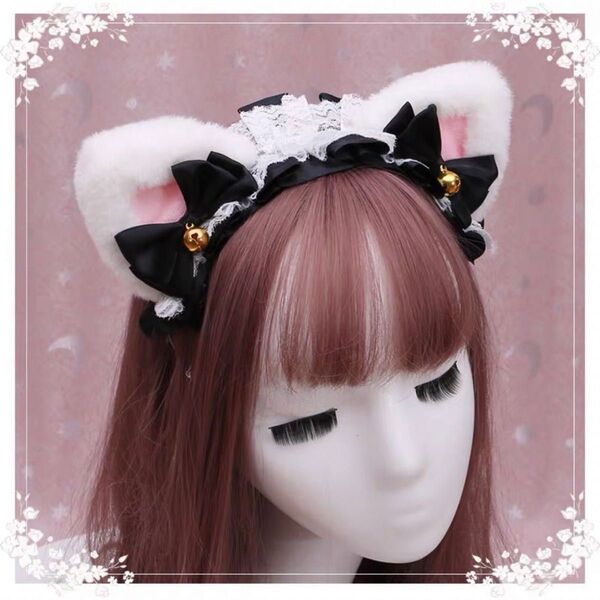 カチューシャ★ヘッドドレス コスプレ 仮装 メイド コスチューム 猫耳 ネコ耳