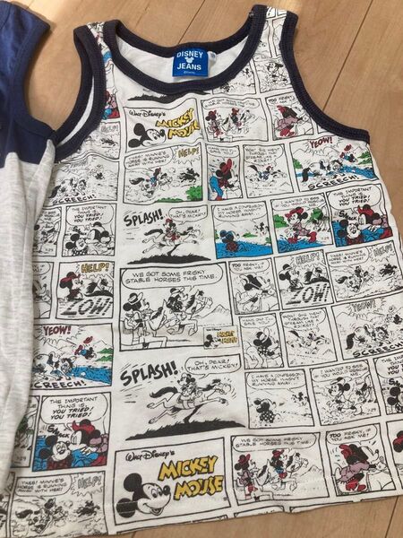 タンクトップ ノースリーブ キッズ 男の子 ディズニー ミッキー