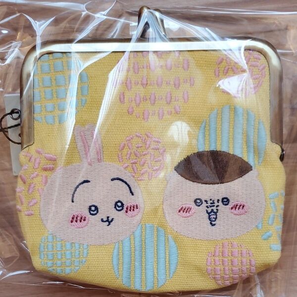 ちいかわ がま口 ポーチ がま口ポーチ 小物入れ フェイス 財布 刺繍 うさぎ くりまんじゅう