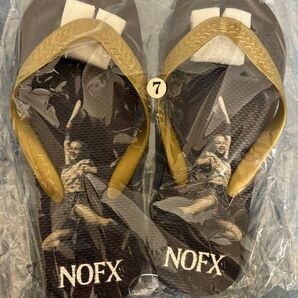 新品 NOFX ビーチサンダル 約24cm ノーエフエックス パンクインドラブリック30周年記念