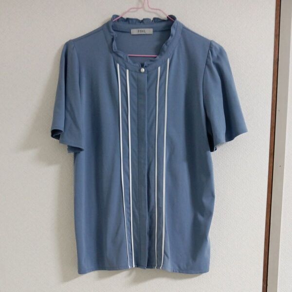 レディース 半袖カットソー ブルーグレー L