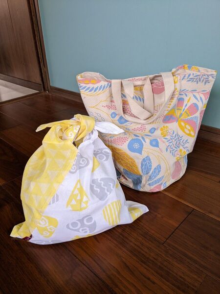 新品 トートバッグ&手ぬぐいエコバッグ