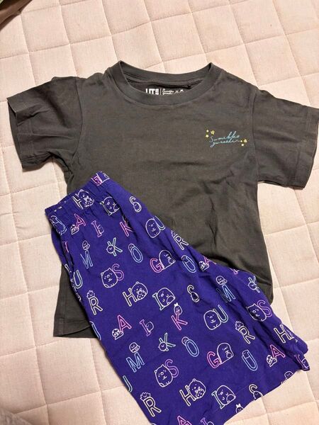 すみっコぐらし 半袖 ズボン UNIQLO グレー 青