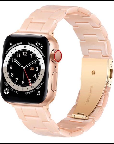 Apple Watch バンド 樹脂ベルト SE series 8/7/6/5/4/3/2/1 (38/40/41ピンク)