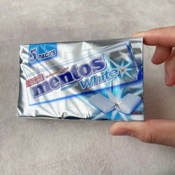 mentos【日本未販売】PEPPERMINT WHITE 5パック メントス ミントガム