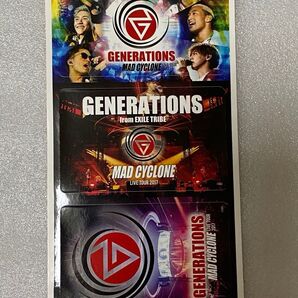 generations MAD CYCLONE アルバム特典ステッカー、generations少年クロニクルトレカ