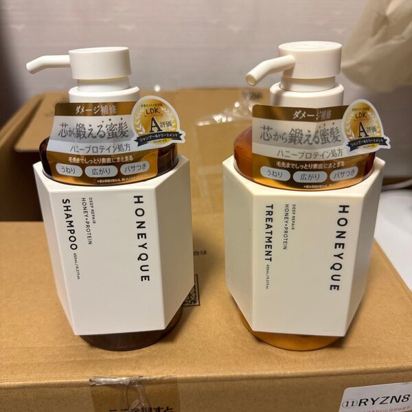 ボトルワークス(株) ハニーク ディープリペア シャンプー&トリートメント モイスト 450mL