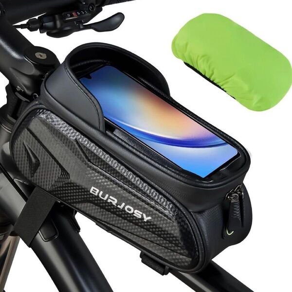 自転車 トップチューブバッグ 自転車 バッグ ロードバイク スマホホルダー 防水 フレームバッグ 7インチ対応多機種 大容量