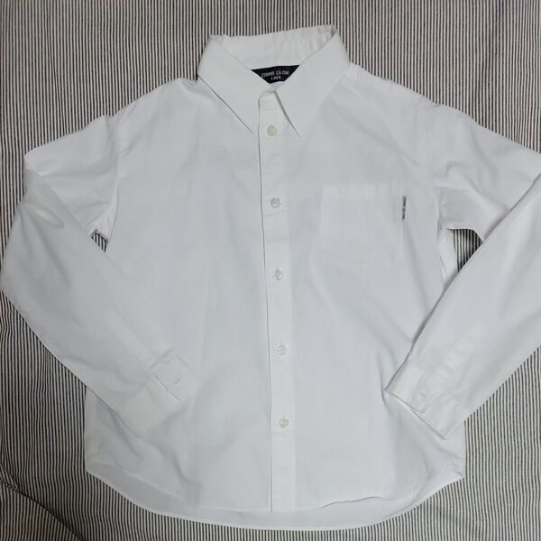 COMME CA ISM 白シャツ 130cm