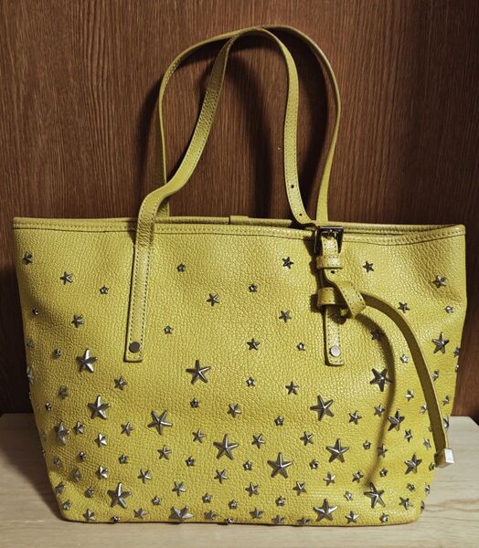 《JIMMY CHOO》SASHA イエロー ショルダーバッグ