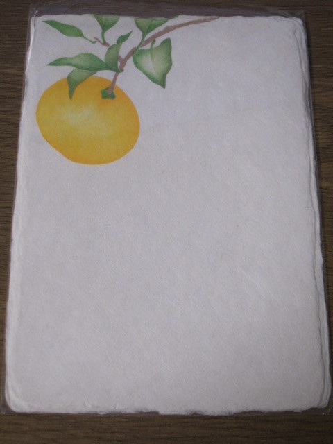 Kyukyodo Postcard Winter★Mandarin Orange Yuzu Yuzu 1★Eared Postcard Picture Letter Postcard New Year's Card 7 Digits 2, printed matter, postcard, Postcard, landscape, Nature