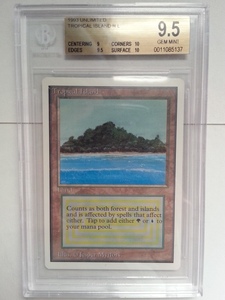 ●MTG● UN Tropical Island(英語 BGS 9.5 GEM MINT PSA 10相当)