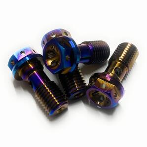 64チタン 4本 ナチュラル M10 P1.25 バンジョーボルト ホンダ カワサキ ヤマハ CRF250R YZ125 YZ250F KX250F CB400F ホーネット グロム