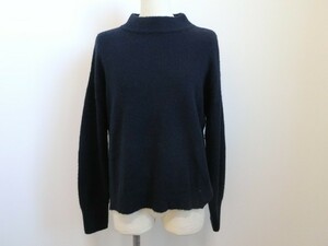 (31793) clear Impression CLEAR IMPRESSION high‐necked knitted long sleeve navy 2 USED