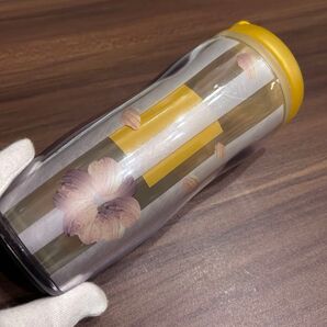 スターバックス スタバ タンブラー 花柄 ストライプ 黄色 希少